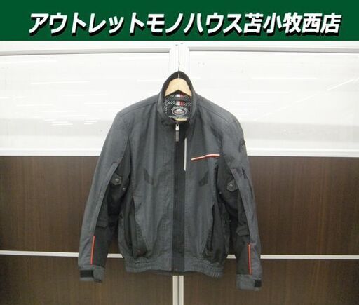 KUSHITANI クシタニ チームジャケット TEAM JACKET ブラックツイル K-2367 Lサイズ プロテクター付き 標準装備 苫小牧西店