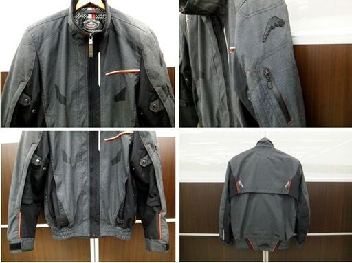 KUSHITANI クシタニ チームジャケット TEAM JACKET ブラックツイル K-2367 Lサイズ プロテクター付き 標準装備 苫小牧西店