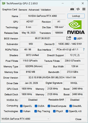RTX4060中古