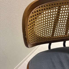 ヤマソロ　デスクチェア　
ラタンの画像