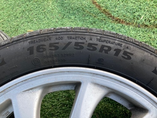 15インチ！タントカスタム純正 165/55R15 中古４本