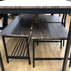 【ドリーム川西店御来店限定】☆ジモティー見たよ♪割引☆  ダイニング4点セット  クリーニング済み 【2125560000057408】の画像