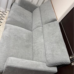ニトリ 3人掛けソファ 布張りタイプ (サザーラ GY)の画像