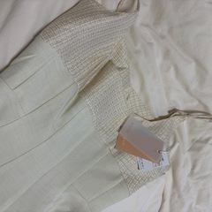 新品未使用タグ付き★定価12,100円★リゼクシー マルチファブリックキャミワンピース アイボリー フリーサイズの画像