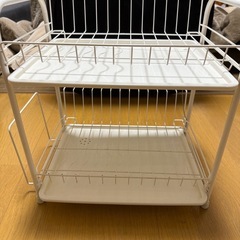 ❗️最終値下げ❗️食器 水切りラック 2段 キッチン収納の画像