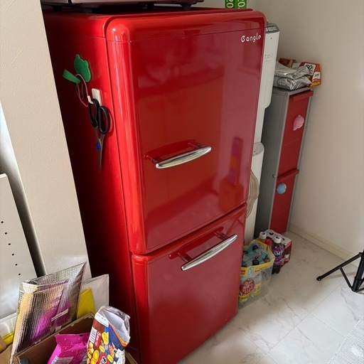 e angle(イーアングル)冷蔵庫赤 (たま) 前原のキッチン家電《冷蔵庫