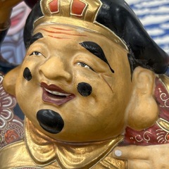【ドリーム池田店♪ジモティ割対象】 九谷焼/八播宮/大黒天様/置物/00968の画像