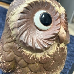 【ドリーム池田店♪ジモティ割対象】 信楽焼/フクロウ/置物/45976の画像
