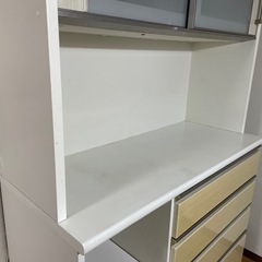 ニトリ　120シリーズ　ホワイトキャビネット 食器棚・キッチンカウンターの画像