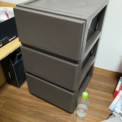 プラスチックタンス　衣類ケース　三段　非喫煙ペットなしの画像