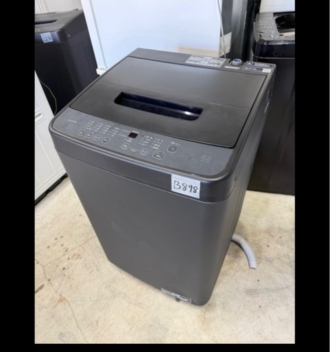 NO B898?福岡市内配送設置無料✨?洗濯機 5kg コンパクト 部屋干し時間短縮モード 一人暮らし IAW-T504-B ブラック