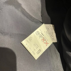 レディース　アダムエロペ　ウール100%　チェスターコート　紺色の画像