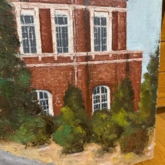 油絵　風景画　牛久シャトーの画像