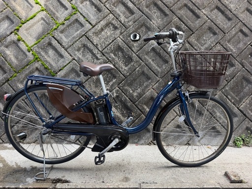 ヤマハ26インチ 青 バッテリー  12.3Ah 電動自転車【中古】