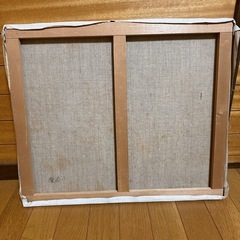 油絵　風景画　教会の画像