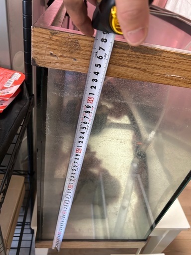 1200水槽　オールガラスオーダーメイド中古　　1215濾過器
