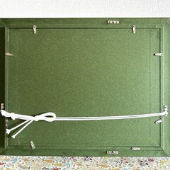 お値下げしました！白い油彩額　F4 中古の画像