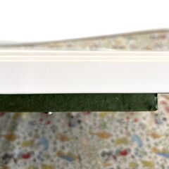 お値下げしました！白い油彩額　F4 中古の画像