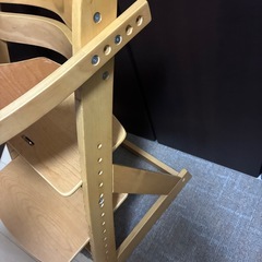 ベビーチェア　木製　調節可能　防菌シートの画像