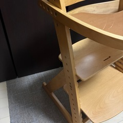 ベビーチェア　木製　調節可能　防菌シートの画像