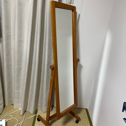 姿見スタンドミラー (さくら) 安里のミラー/鏡の中古あげます・譲り