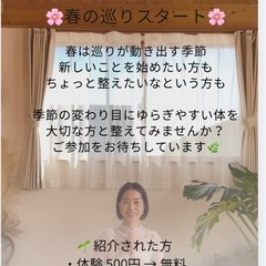 【3月限定初回体験無料‼️】春から始める🌸整えるヨガクラス🧘‍♀️の画像
