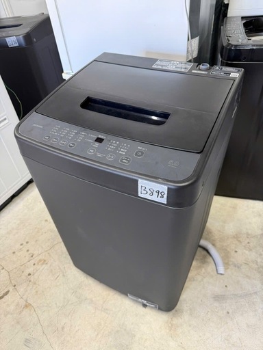 NO B898?福岡市内配送設置無料✨?洗濯機 5kg コンパクト 部屋干し時間短縮モード 一人暮らし IAW-T504-B ブラック