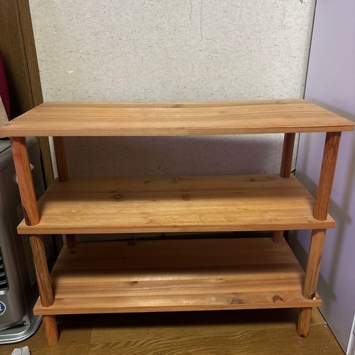 木製の棚 (きーさん) 粟生津の収納家具《棚、シェルフ》の中古あげます