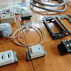 電気工事用パーツのセットの画像