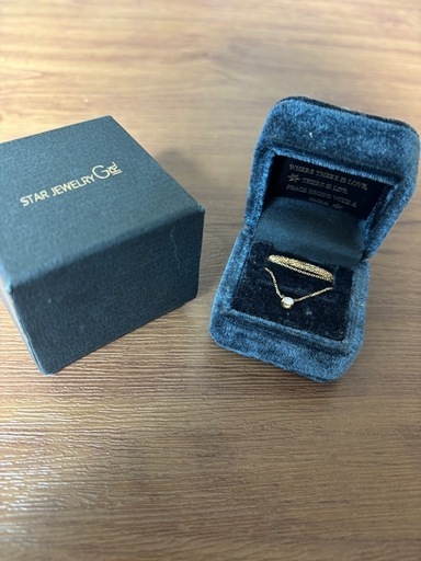【k18  0.07カラット】star jewelryネックレス