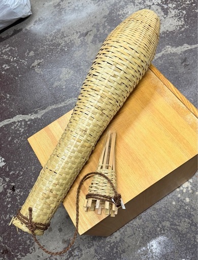 ⭐️新品⭐️2個セット 竹製 うなぎ筌 長80cm 口径9cm 伝統工芸 捕獲かご
