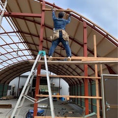 D型 ・かまぼこ倉庫骨組み　解体渡しの画像