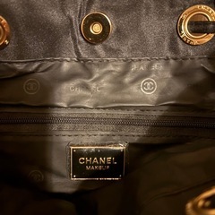 CHANEL ブラック バッグ PRECISION、ノベルティ、巾着の画像