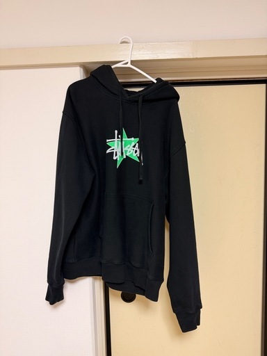 Stussy ステューシー パーカー L ブラック 星ロゴ