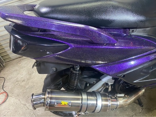 【ラメ入カスタムペイント】ヤマハ シグナスX125 シグナス125 動画あり 実働　カスタムペイント　SE44J フェアライズマフラー