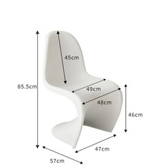 パントンチェア　ホワイトの画像