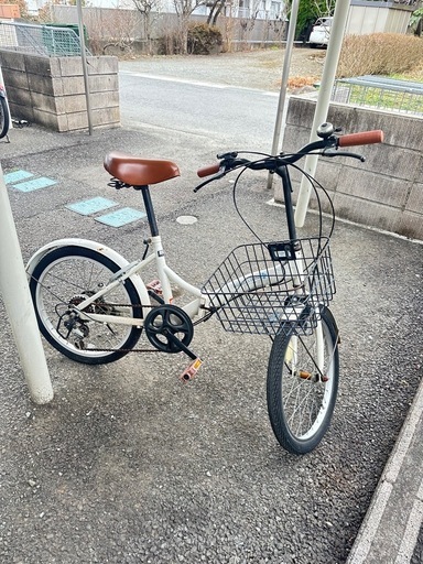 折りたたみ自転車 (のねん) 上野原の折りたたみ自転車の中古あげます