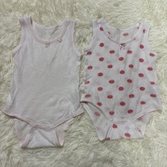 西松屋　80サイズ　ロンパース肌着　メッシュ　夏用の画像