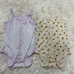 西松屋　80サイズ　ロンパース肌着　メッシュ　夏用の画像