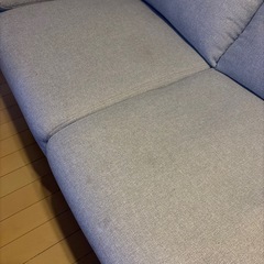 3/19処分予定　ニトリ　2人掛けソファの画像