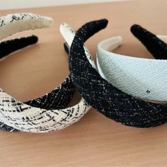 ツィードカチューシャ 4本の画像