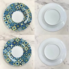 (非売品)マヨリカスタイルペアカップ&ソーサーの画像