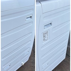 🔥🔥①2019年SHARP　シャープ　ES-S7C-WR🔥🔥 ドラム式洗濯機乾燥　コンパクト　マンション　サイズ　洗濯7kg乾燥3kg 安心　分解洗浄済み　設置まで対応　配達無🚚💦の画像