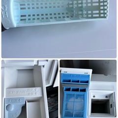 🔥🔥①2019年SHARP　シャープ　ES-S7C-WR🔥🔥 ドラム式洗濯機乾燥　コンパクト　マンション　サイズ　洗濯7kg乾燥3kg 安心　分解洗浄済み　設置まで対応　配達無🚚💦の画像