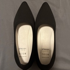 steppi　ステッピ　フラットパンプス　ブラック　22cmの画像