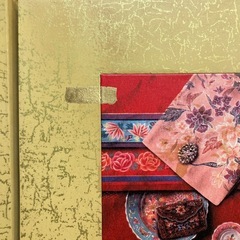 額　2セット　和風　アジア　DOUBLE HAPPINESS 雙喜臨門 飾り　飾り物 金色の画像