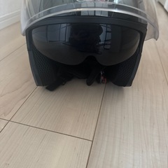 GXT ジェットヘルメット ブラック/シルバーの画像