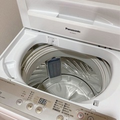 (送料無料) 2020年 極美品 洗濯機 panasonic 泡と水流で節水しながらしっかり洗う！パワフルコース搭載の画像