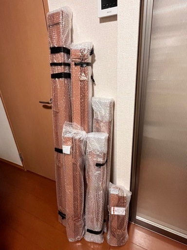 キャンピングカー 車中泊用品 新品ウッド調ブラインド おまとめセット  