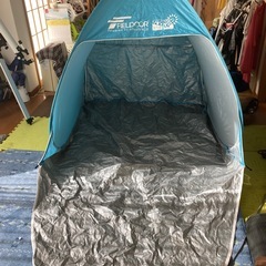 フィールドドアサンシェードポップアップテント縦130横130高さ130cmの画像